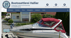Desktop Screenshot of bootssattlerei-hallier.de