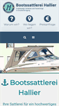 Mobile Screenshot of bootssattlerei-hallier.de