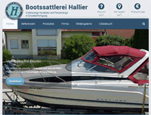 Tablet Screenshot of bootssattlerei-hallier.de